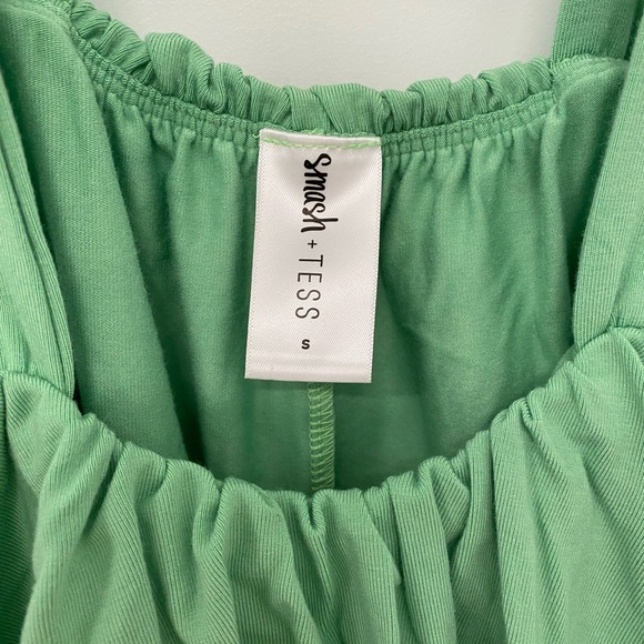 Smash n Tess Shorty Romper in Saje green, size small - Picture 4 of 4
